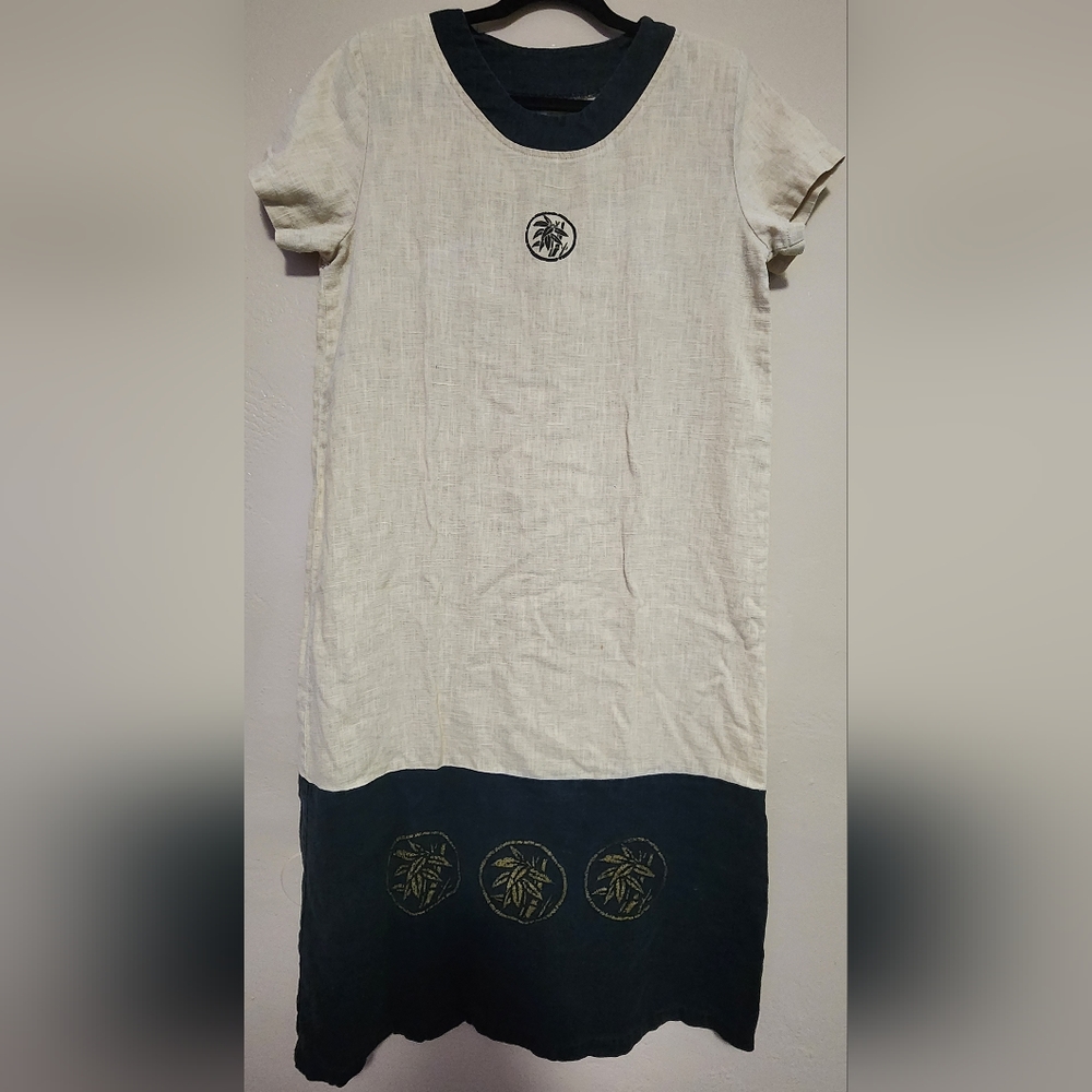 Vintage Sidan Linen Muumuu dress